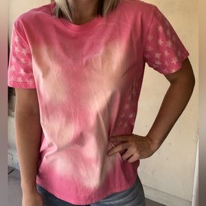 Pink tie dye T-shirt